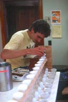 Extracting samples in the lab