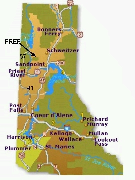 PREF location map.