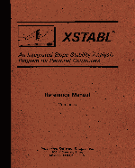 cover of XSTABL User's Guide for Version 5