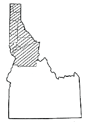 Map showing region of Idaho covered by this guide